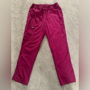 Cherokee Wine Scrub Pants Medium